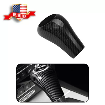 For Mercedes-Benz A C E G-Class CLS W204 Carbon Fiber Gear Shift Knob Cover Trim • $12.84