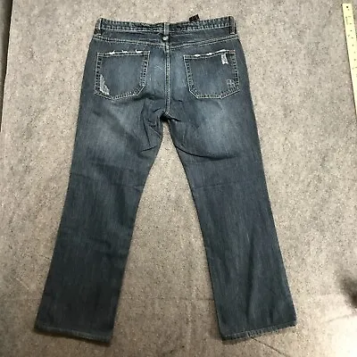 Salt Works Jeans Mens Size 33 Varick Street Straight Destroyed Button Fly Denim • $16.99