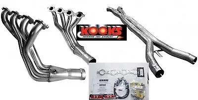 Kooks  1-7/8'' SS Headers O/R X-pipe Kit 2005-08 Corvette C6 Base 6.0 LS2 V8 • $3120.13