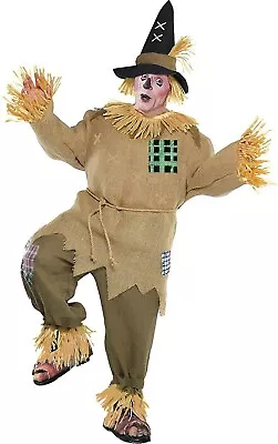 Mens Scarecrow Costume Deluxe Adult Fancy Dress Fairytale Halloween Book Week • £599.99