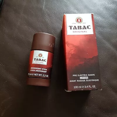 Tabac Pre Electric Shave Lotion And Deororant Stick • £25