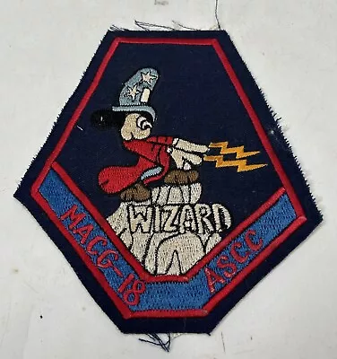 ThriftCHI ~ Vietnam Era Marine Air Control Group 18 Wizard Patch • $29.99