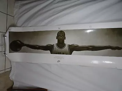 1986 Michael Jordan Wings Vintage Poster 24  X 76  No Bird Soars Too High • $134.99