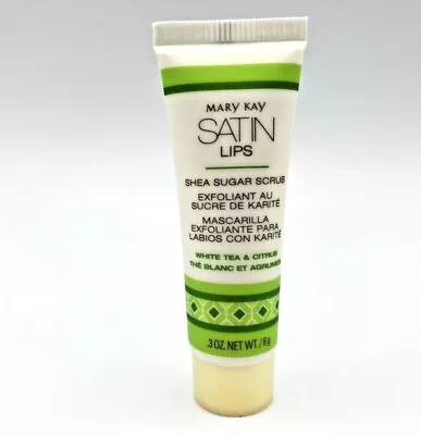 Mary Kay Satin Lips SHEA SUGAR SCRUB White Tea & Citrus  0.3 Oz. New No Box • $6.99