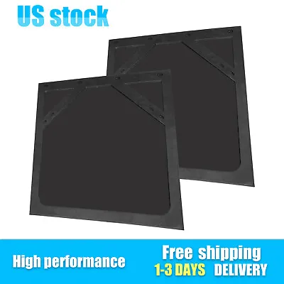 $43.58 • Buy  24 X 24  Mud Flaps Set Of 2 For Semi Truck And Trailer Black Heavy Duty Rubber