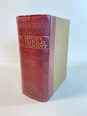 Mrs.Beeton's Household Management A Complete Cookery Book New Edition 1923 • £10.40