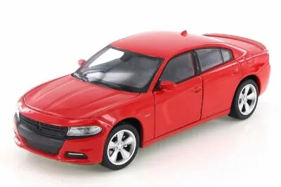 2016 Dodge Charger R/T Red - Welly 28079D - 1/24 Scale Diecast Model Toy Car • $21.99