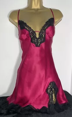 Ann Summers Luxury Silk Red Chemise/ Negligee Size 8 • £5