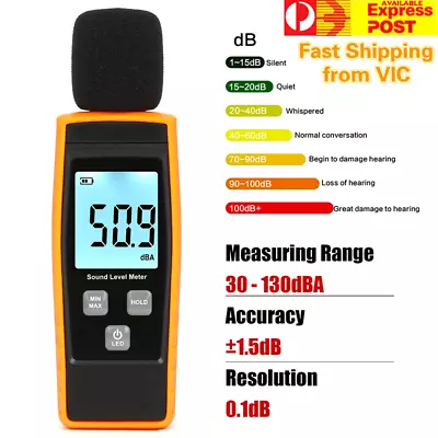 Sound Level Meter Digital Handheld Sonometros Noise Level Meter 30-130dB Decibel • $28.89