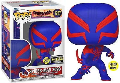 Funko Pop! SPIDER-MAN 2099 Glow EE #1267 Across Spider-Verse - NEW & IN UK NOW • £19.95