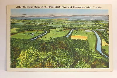 Postcard Seven Bends Of Shenandoah River And Shenandoah Valley  VA B17 • $1.95