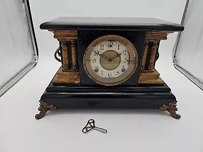 Antique E. Ingraham Co. Bristol Conn. Column Mantel / Shelf Clock • $115