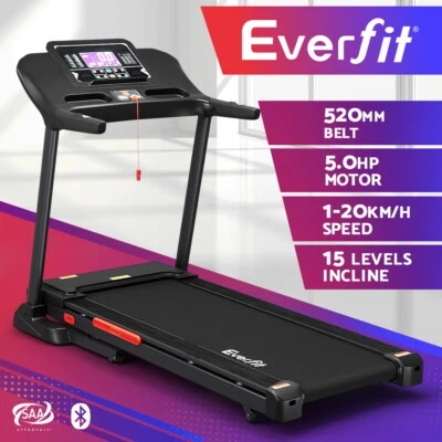 $657.95 • Buy Everfit Treadmill Electric Auto Incline Home Gym Exercise Machine Fitness 52cm