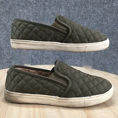 Mossimo Supply & Co Shoes Womens 7.5 Casual Slip On Quilted Loafer Green Fabric • $20.89