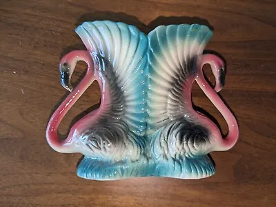 Maddux Of California 5 Inch Double Flamingo Planter Vase  • $40