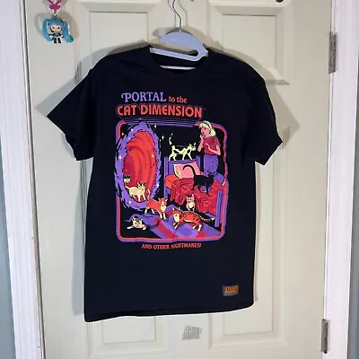 Steven Rhodes Portal To The Cat Dimension And Other Nightmares Adult Sz S Shirt • $12.95