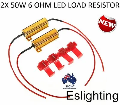 $8.96 • Buy 2x Low Voltage Led Load Resistor 4 Trailer Tail Stop Lights Indicator Lamp 