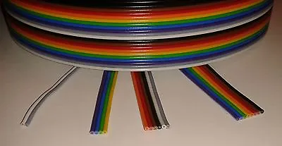 Ribbon Cable - 2A - 3D Printer Stepper Motors & End Stop Switch Wire - 24AWG • £5.95