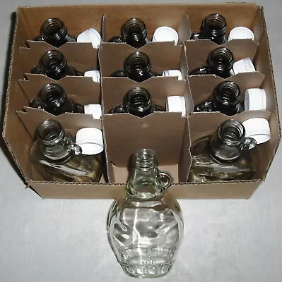 12pk  - 8oz Maple Syrup Glass Loop Handled Bottles With Caps • $38