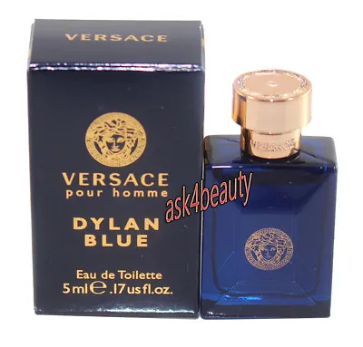 Versace Pour Homme Dylan Blue 0.17oz /5ml Men's Edt Splash Mini New In Box • $8.50