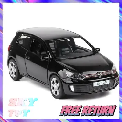 1:36 Volkswagen Golf GTI Model Car Metal Diecast Toy Vehicle Gift For Kids Black • $18.99