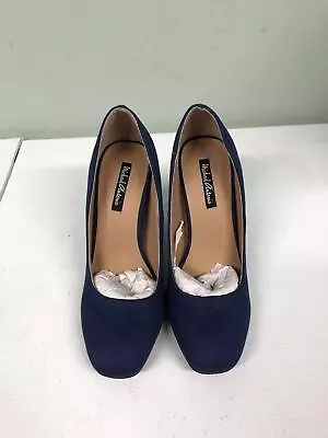 Michael Antonio Women's Hax Suede Dress Pumps Wide Navy Size 5.5 • $25.27