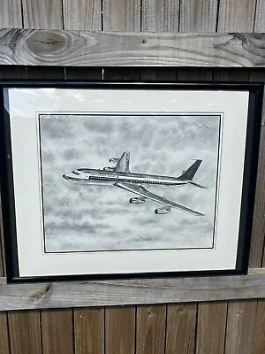 Vtg 1975 Matted/framed Print KEN FOX 20x16  Aviation Airplane Northwest Orient • $49.99