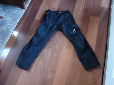 Haglofs Aero Rain Ski Snow Pant Men Size Small Short Black • $24.99