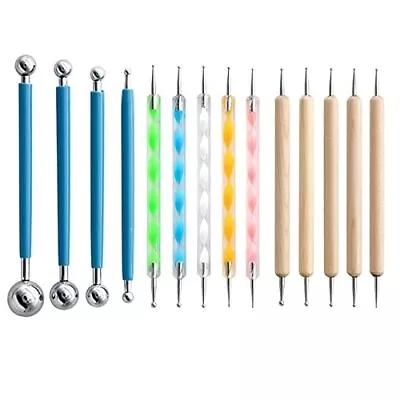 14 Pcs Dotting Tools Ball Styluses For Rock Painting Pottery Clay Modeling • $11.99