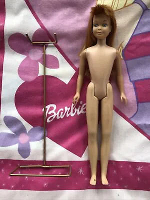 Vintage Barbie #1030 TITIAN Red Hair Bend Leg SKIPPER Doll W/gold Metal Stand • $25.89