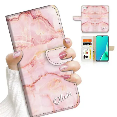 $13.99 • Buy Personalised Name Flip Wallet Case Cover For IPhone 14 13 12 11 8 7 Plus Pro Max