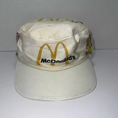 Vintage 1980s McDonald’s Character Painter Hat Cap Ronald Grimace Hamburglar • $5.99