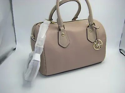  Michael Kors Aria Fawn Pebbled Leather Medium Satchel Gold Bag Charm SEALED • $99.99