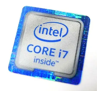 10 PCS CORE I7 Inside Computer Decal Sticker Logo 18mm X 18mm 6th Gen Generation • $15