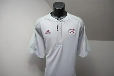 Adidas 1/4 Zip Golf Shirt ClimaLite Mississippi State Bulldogs Mens Size XL • $30.36