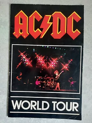 AC/DC World Tour Souvenir Booklet 1981 Hells Bells Tour ACDC TNT • $60