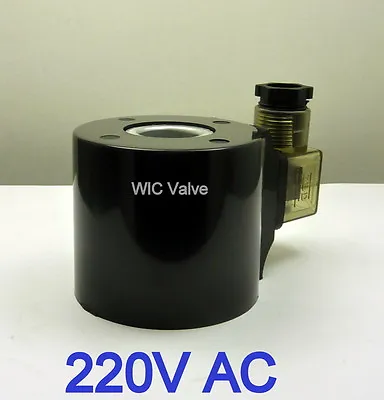 WIC Valve 2L Series 220V AC Encapsulated Solenoid Coil DIN 43650A Connector LED  • $49.99