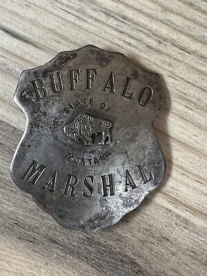 Vintage State Of Montana Buffalo Marshall Badge • $99.95