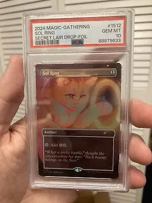 Sol Ring Secret Lair Cats And Dogs Foil - Secret Lair 1512 -- MTG Magic PSA 10 • $189