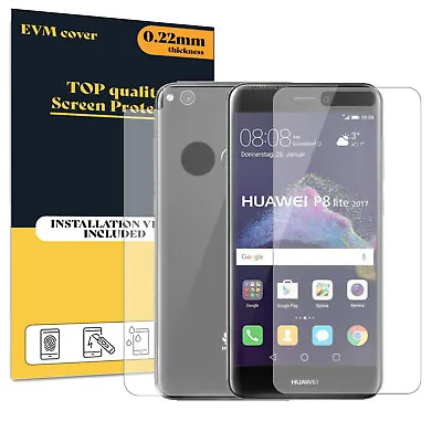 Screen Protector For Huawei P8 Lite 2017 Front And Back TPU FILM Cover • £5.99