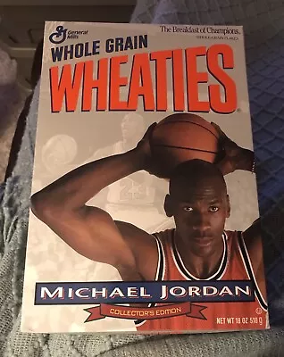 Vintage Wheaties Michael Jordan Collectors Cereal Rare 18 Oz Box -1994 Sealed • $10
