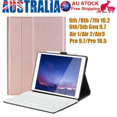 $37.90 • Buy Smart Case With Bluetooth Keyboard Cover For IPad Gen 9th 2021/8/7/6/5th Air 3