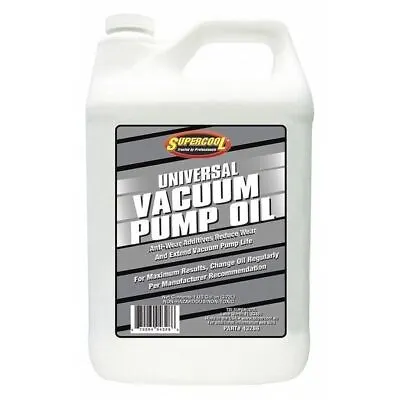 $38 • Buy SUPERCOOL Vacuum Pump Oil, Yellow, 1 Gal. 43286