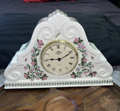 £38.92 • Buy EUC: PORTMEIRION Botanic Garden Mantle/Desk Clock **NEEDS Battery**