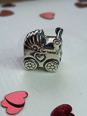 Pandora Sterling Silver Pram Charm. Ex.cond  • £16