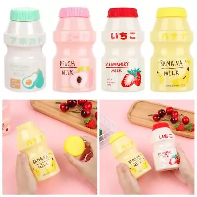 Kawaii Sports Outdoor Plastic Travel Tea Cup Shaker Bottle Yakult Shape • $11.33