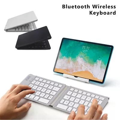 Mini Foldable Wireless Bluetooth Keyboard For PC Laptop IPhone IPad IOS Tablet • $16.45