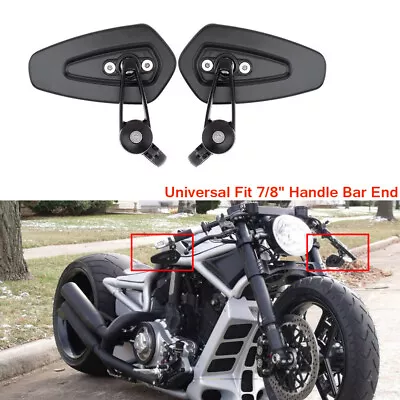 $22.56 • Buy Motorcycle 7/8  Handle Bar End Mirrors For Harley V Rod Muscle Custom