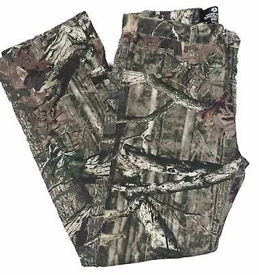 Mossy Oak BreakUp Infinity Camo Denim Jeans Hunting Pants Mens 34x34 • $29.95