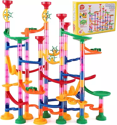 Marble Run Toy133Pcs Marble Runs Building Block Toy SetMarble Maze Track Game • $23.37